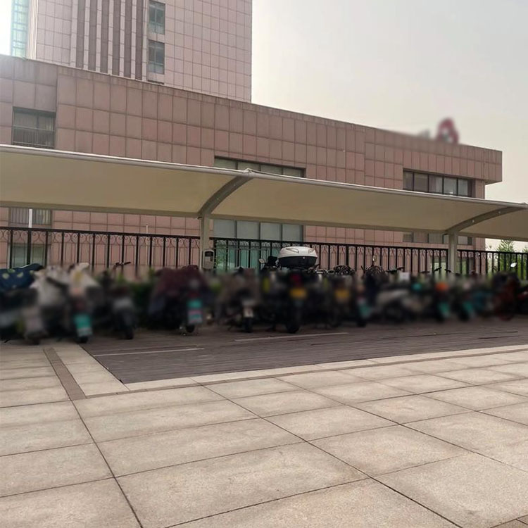 汤旺县膜结构电动车棚