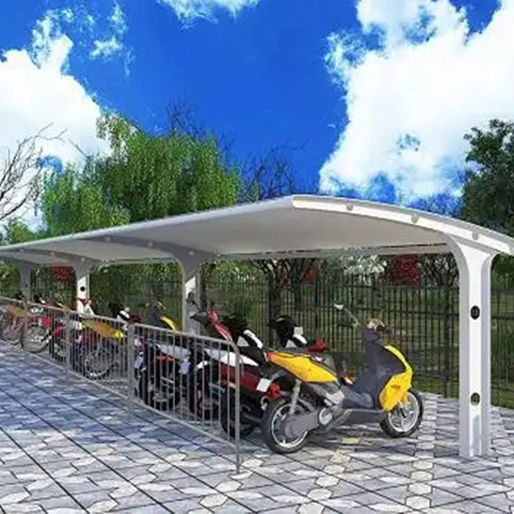 汤旺县膜结构电动车棚